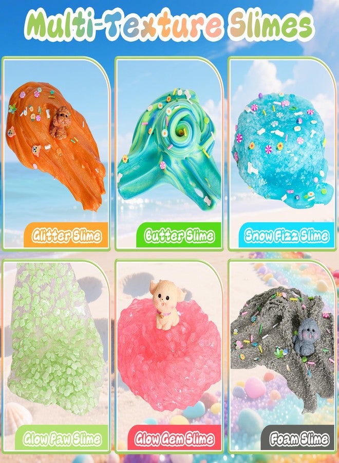 Joytry Puppy Slime Kit 20oz, Slime Variety Pack with 6 Different Textures, Glow in The Dark Slime for Kids, Slimes Party Favors for Girls & Boys Birthday Gifts, Fidget Slime Toys - Image 3